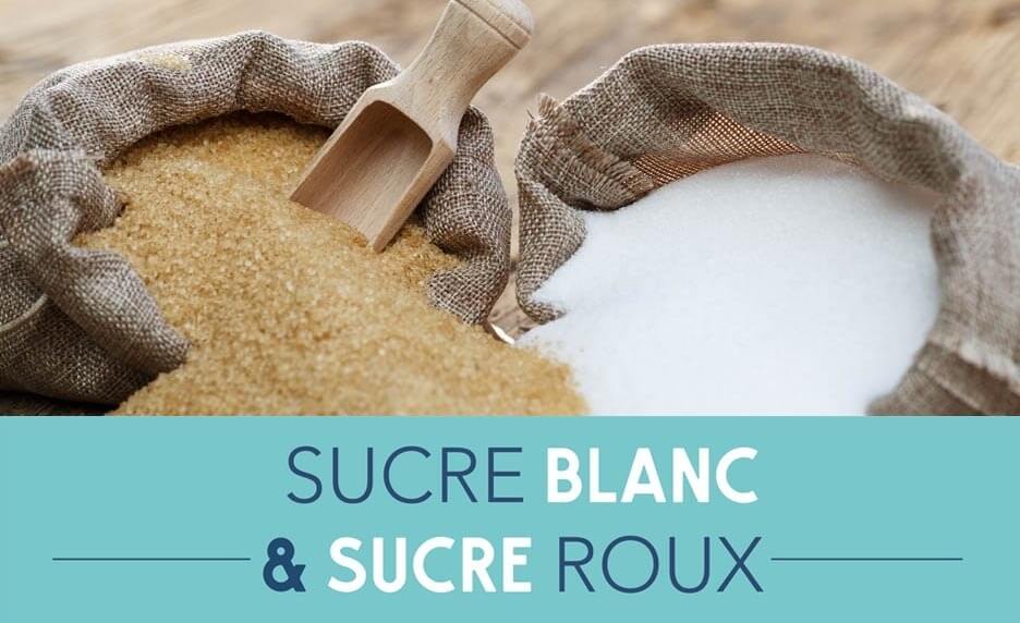 Sucre blanc et sucre roux