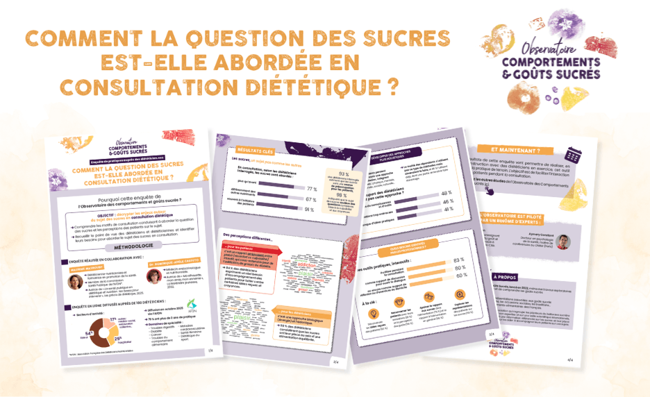 Enquête de pratiques auprès des diététiciens -2025 | Cultures Sucre