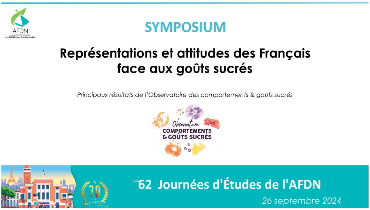 Etude quantitative : replay du symposium - JE AFDN 2024 | Cultures Sucre