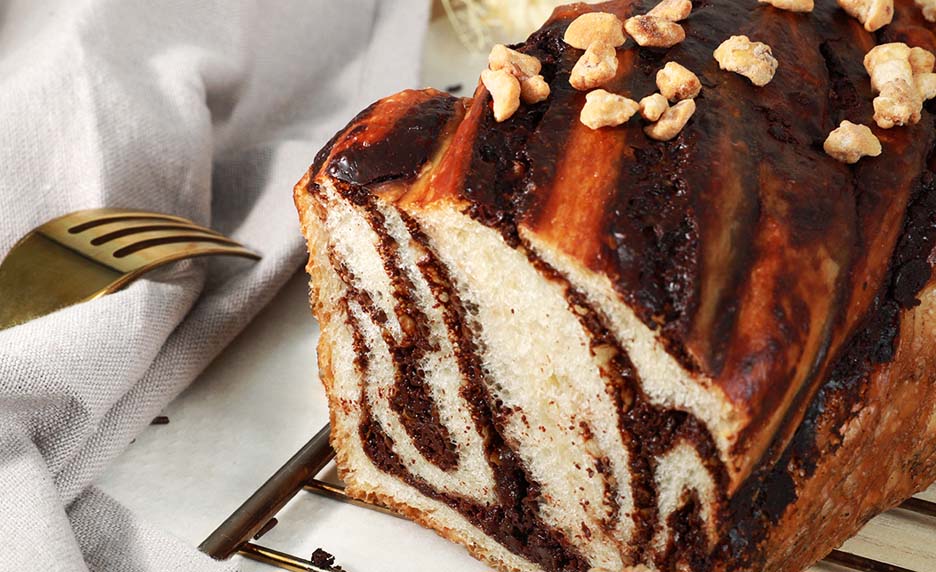 Brioche aux pépites de chocolat noir façon “babka”