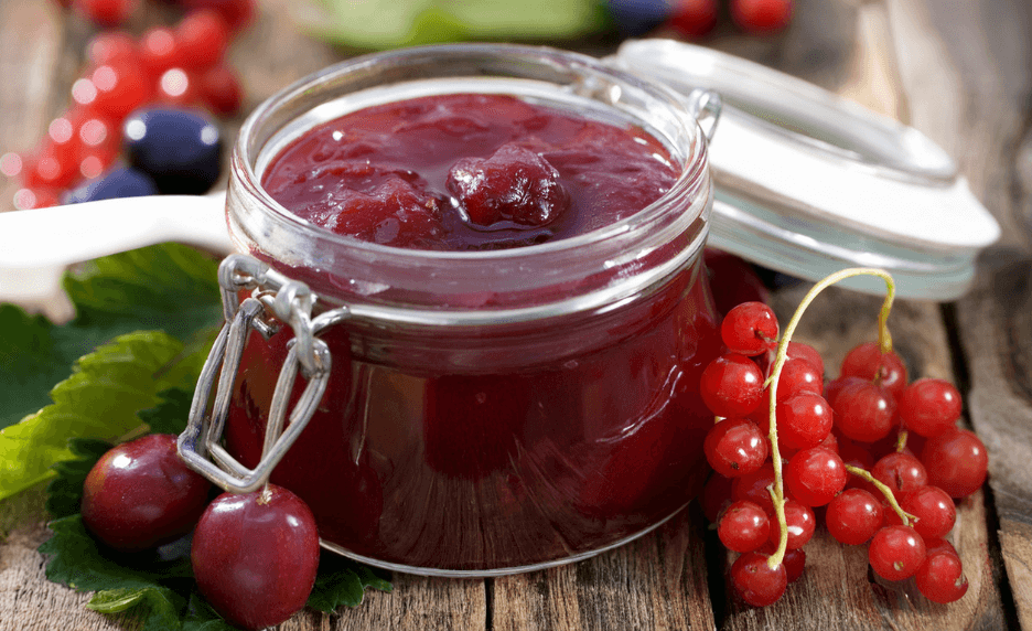 Compote de cerises et groseilles