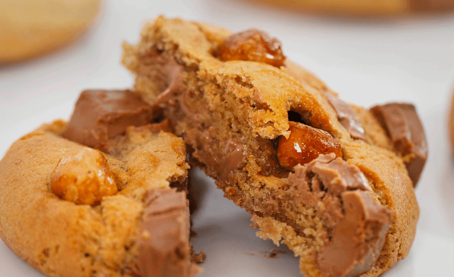 Cookies aux pépites de chocolat, amandes et noisettes caramélisées