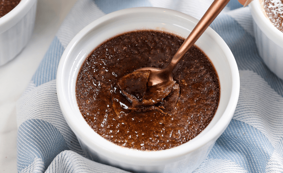 Crème au chocolat façon crème brûlée