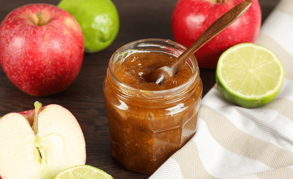 Gelée de pommes et de citrons verts