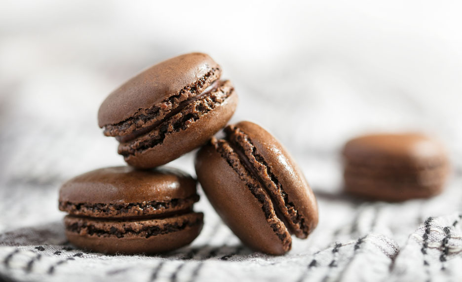 Macarons au chocolat