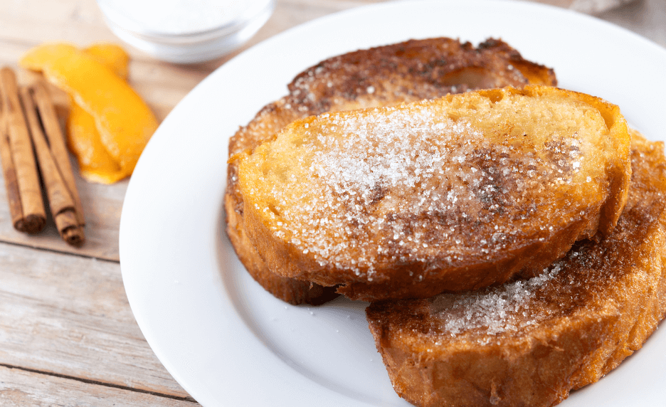 Pain perdu au sucre glace