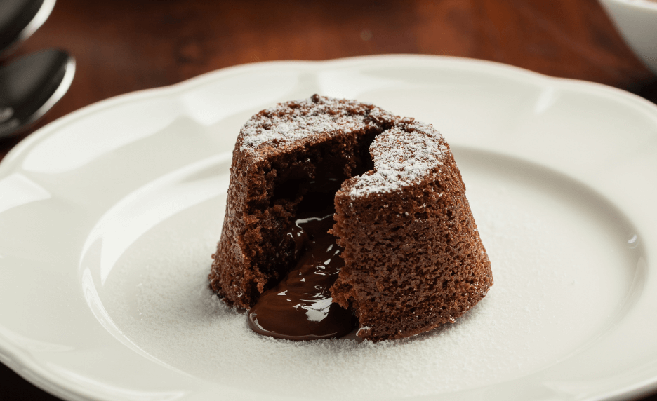 Petits coulants de chocolat
