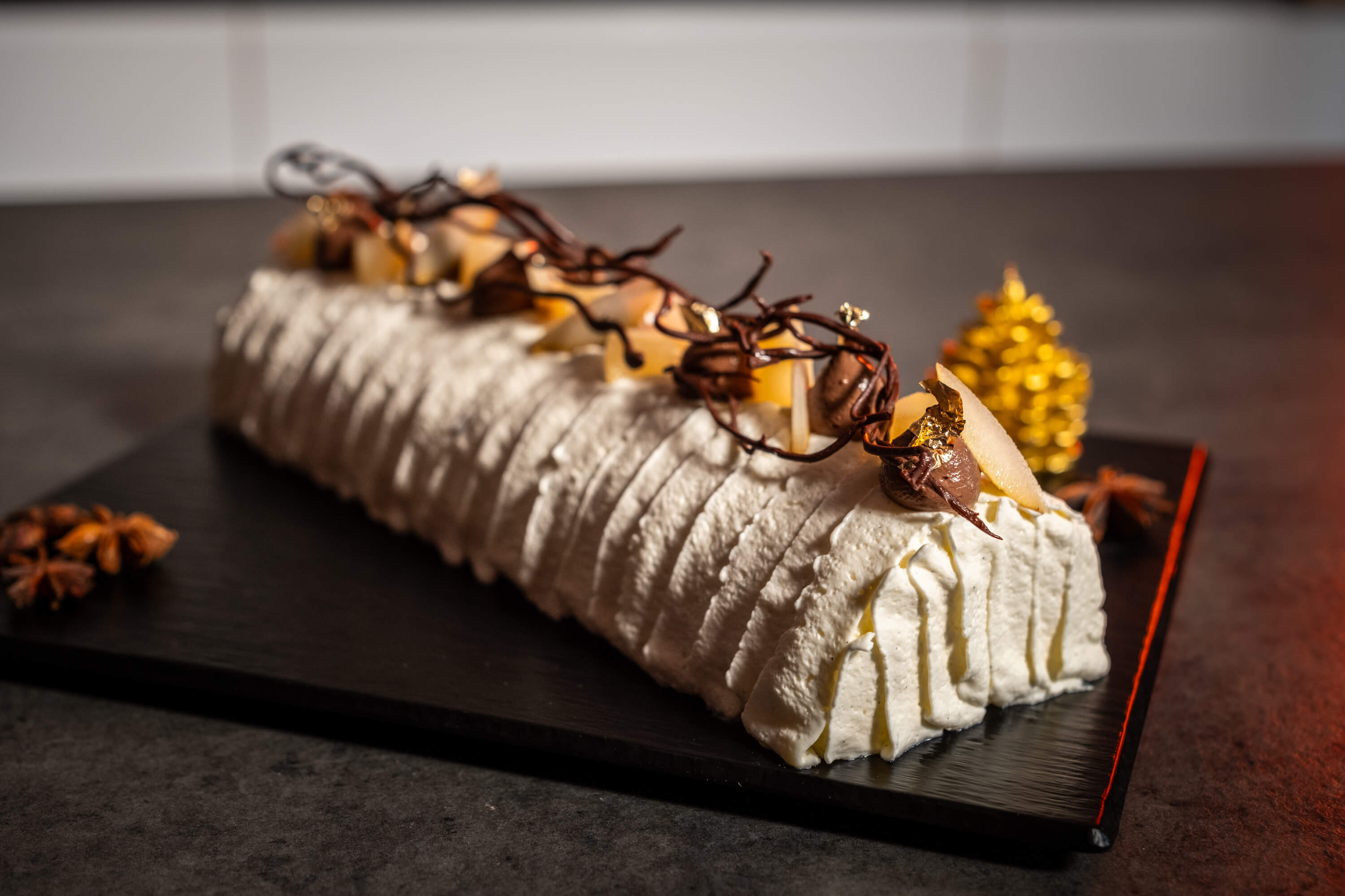 Bûche façon Belle-Hélène | Cultures Sucre