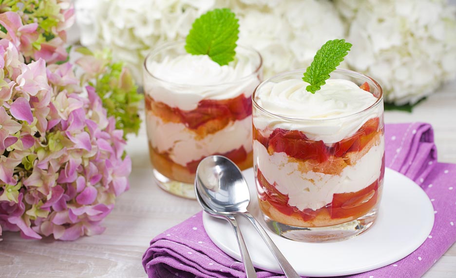 Rhubarbe en tiramisu