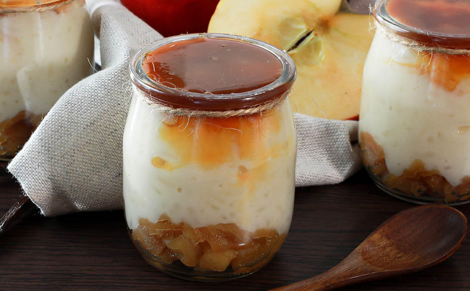 Riz au lait pomme caramel