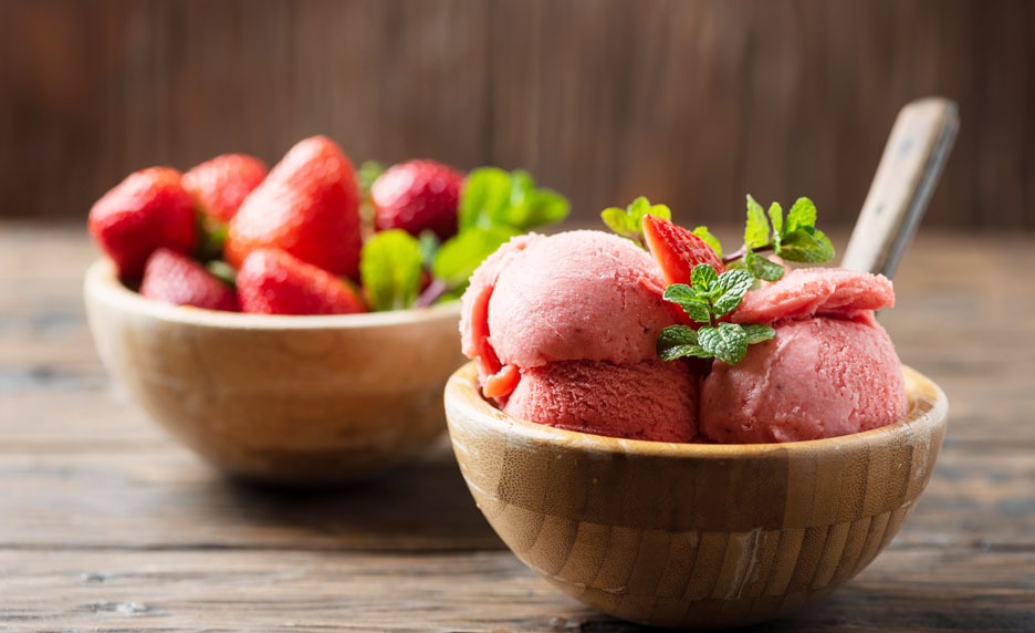 Sorbet à la fraise