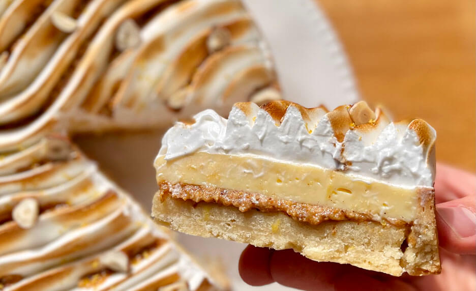 Tarte citron meringuée noisette | Cultures Sucre