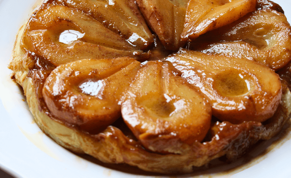 Tatin de poires à la rose