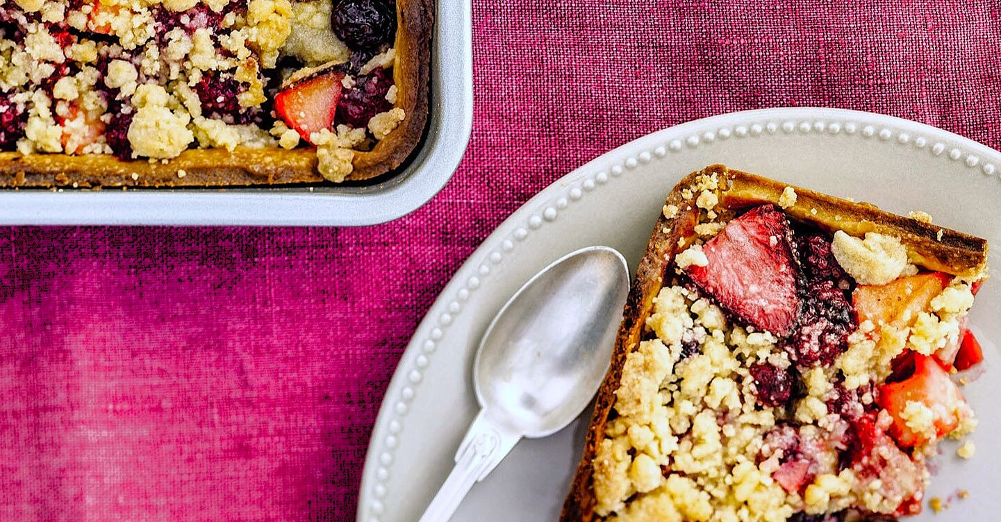 Tarte aux fruits rouges et crumble